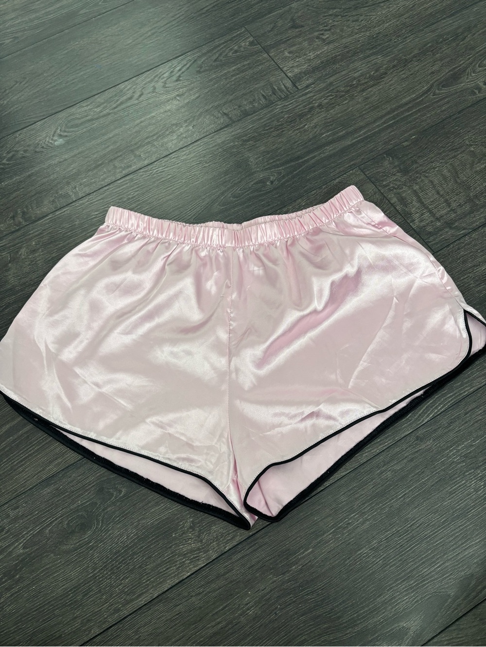 Women's Pink Silk Shorts